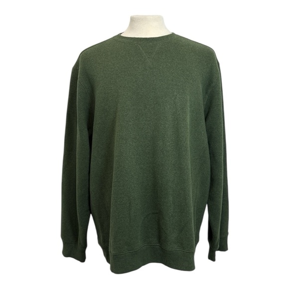 G.H. Bass & Co. Other - G.H. Bass & Co. Sweatshirt Men's Size XXL Olive Green Crew Neck Pullover Fleece